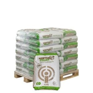 Halve pallet Wonterspan houtpellets 35 zakken x 15kg (525kg)