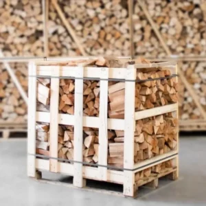 Halve pallet ovengedroogd beuken haardhout zonder schors 25cm