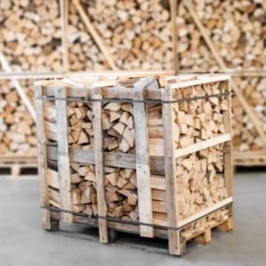 Halve pallet ovengedroogd gekloofd beuken haardhout 25cm