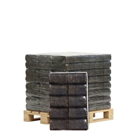 Nachtbriketten halve pallet 49 zakken x 10kg (490kg)